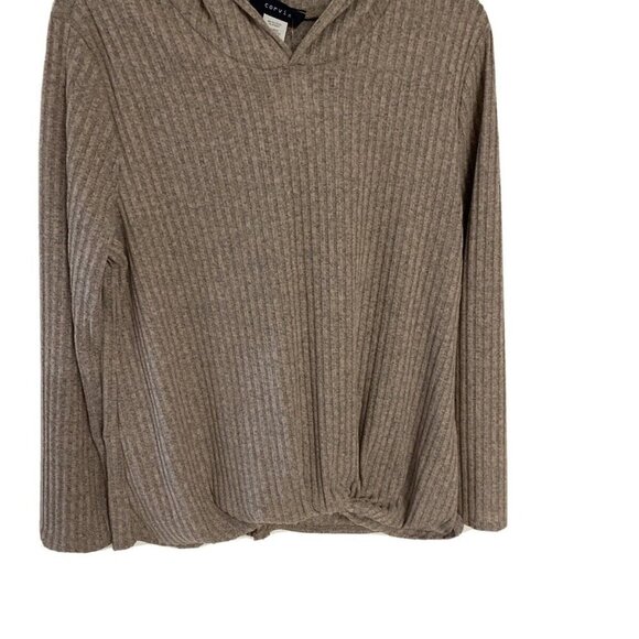 CORVIA Women's Hooded Sweater Stretch Long‎ Sleeve Plum Color Large NWT - Picture 1 of 11
